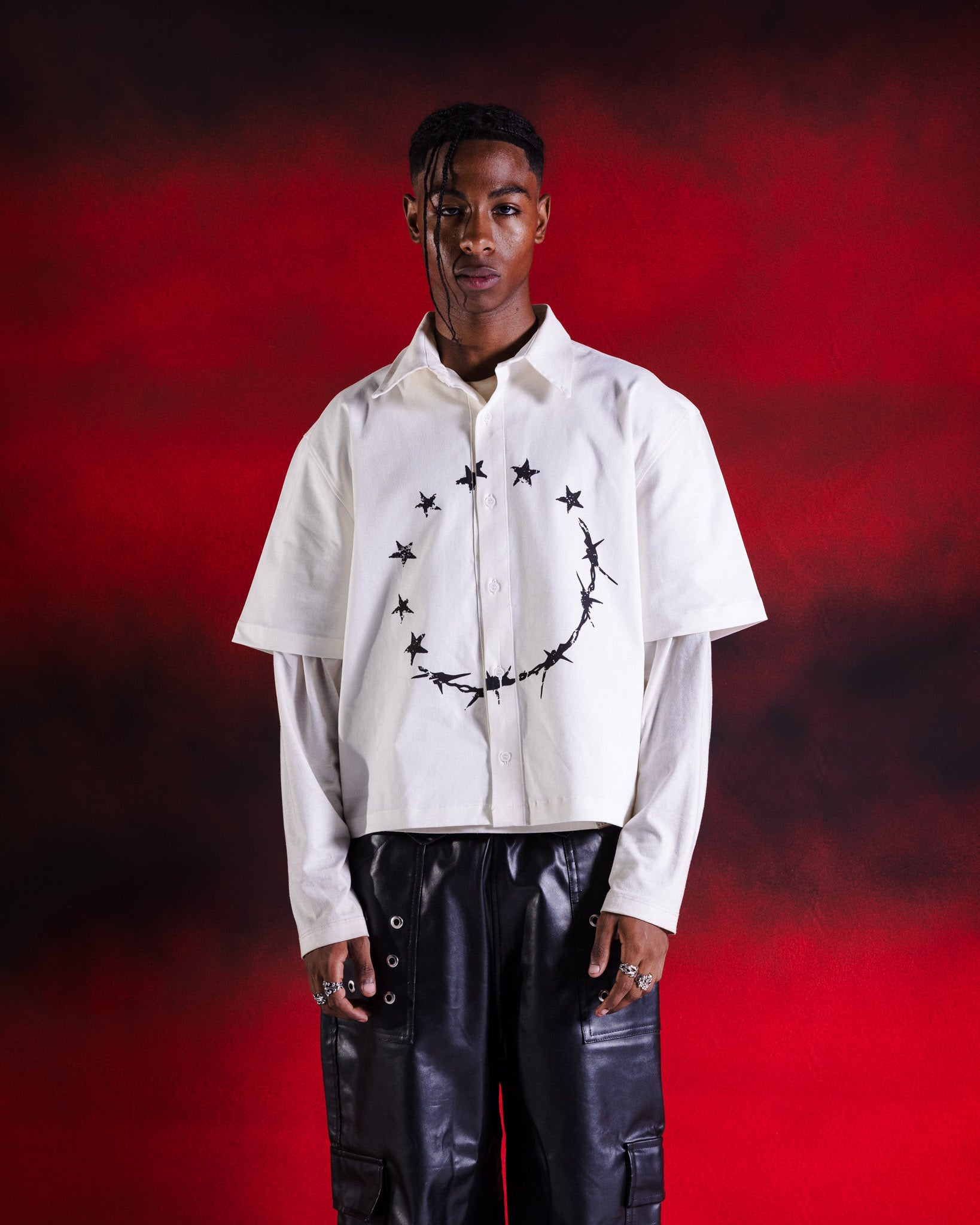Endless loop boxy shirt