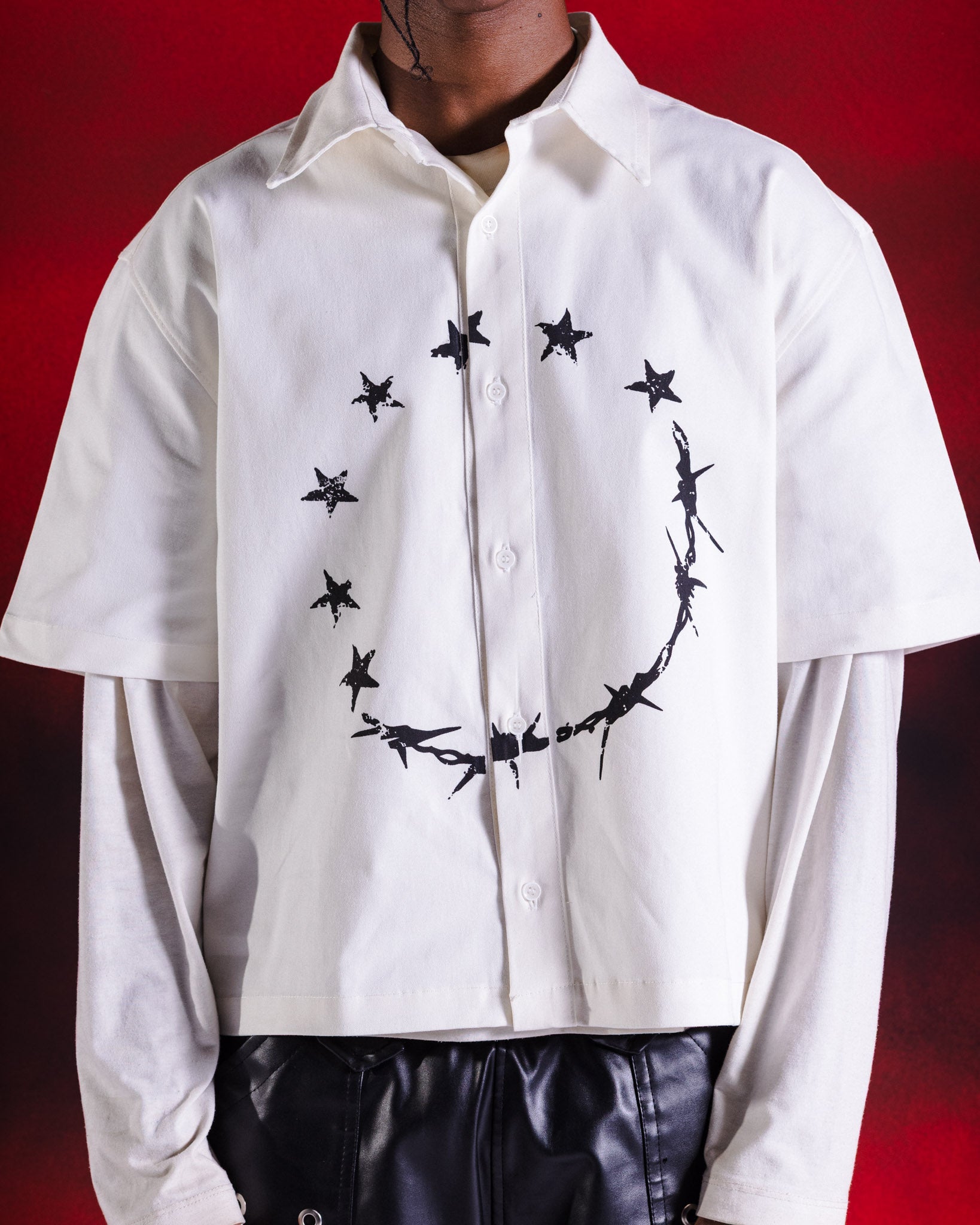 Endless loop boxy shirt