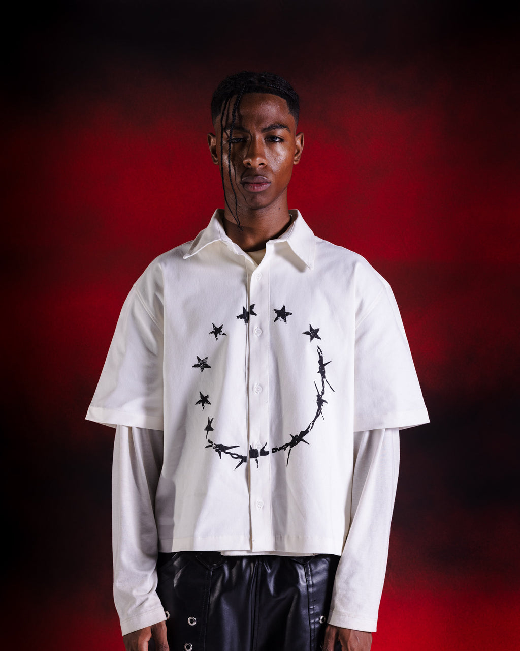 Endless loop boxy shirt