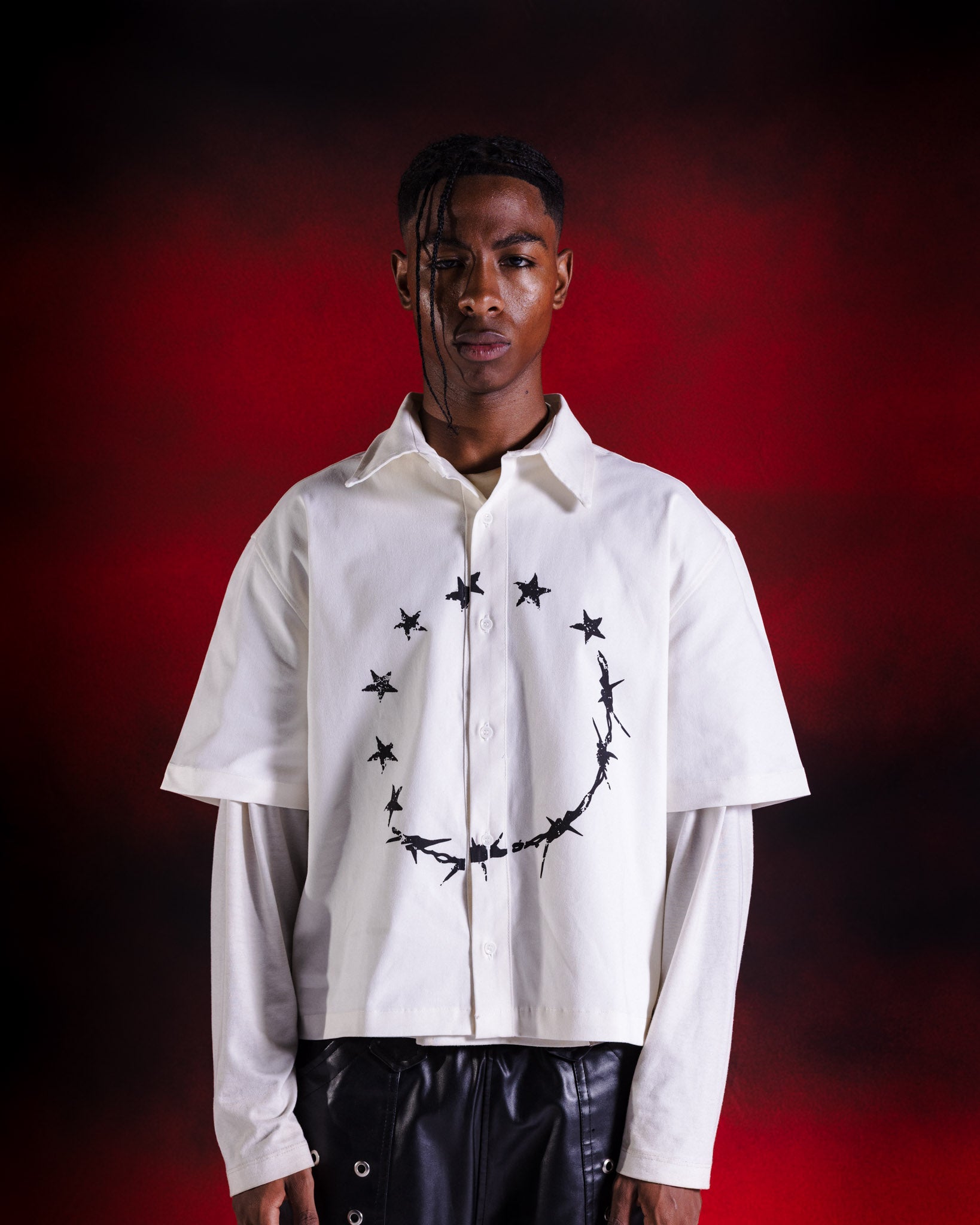 Endless loop boxy shirt