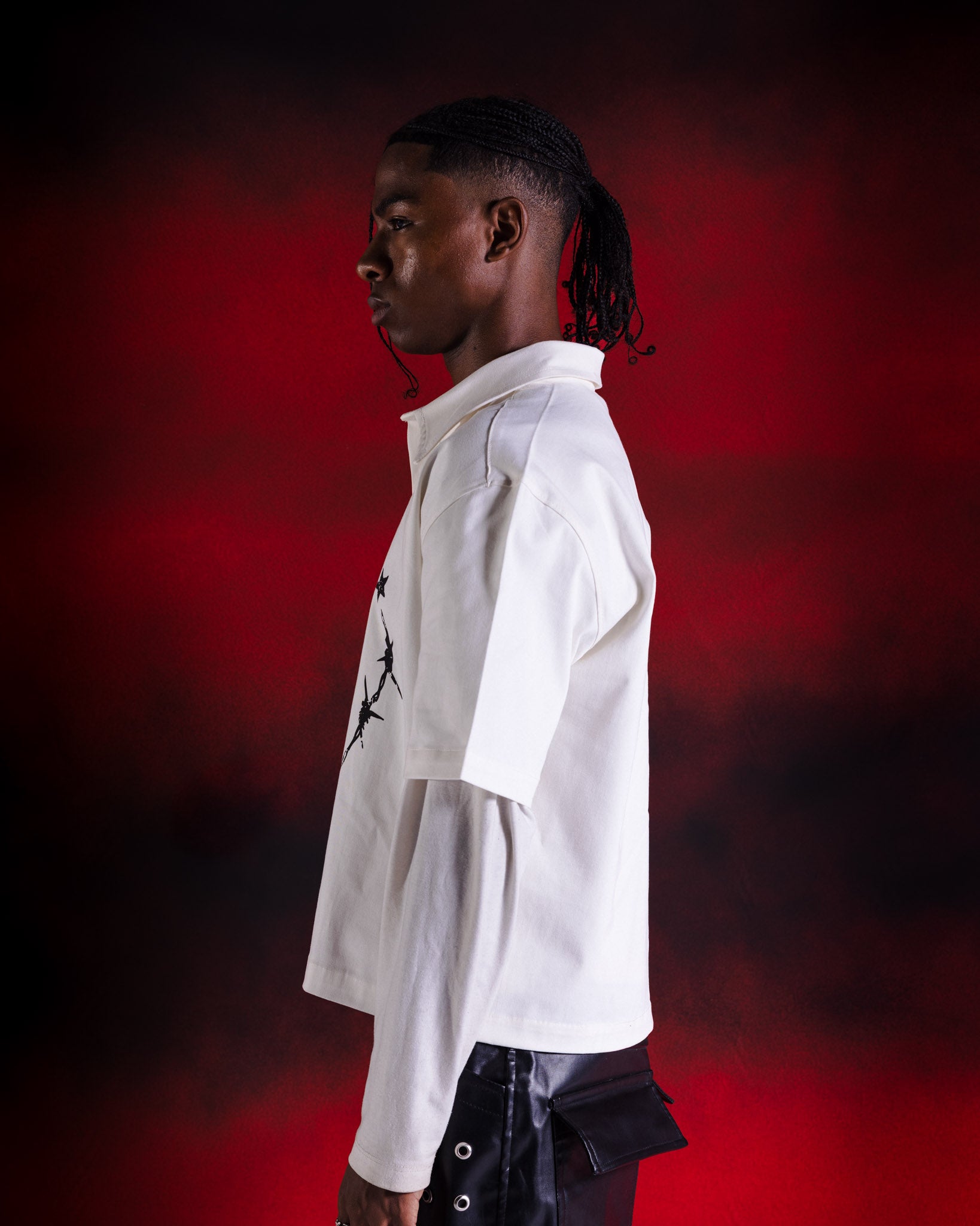 Endless loop boxy shirt
