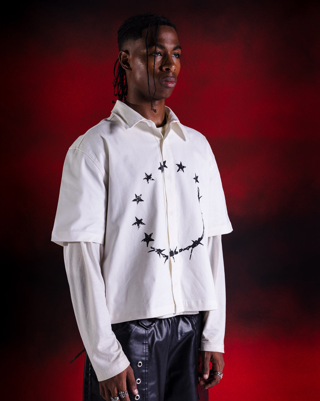 Endless loop boxy shirt