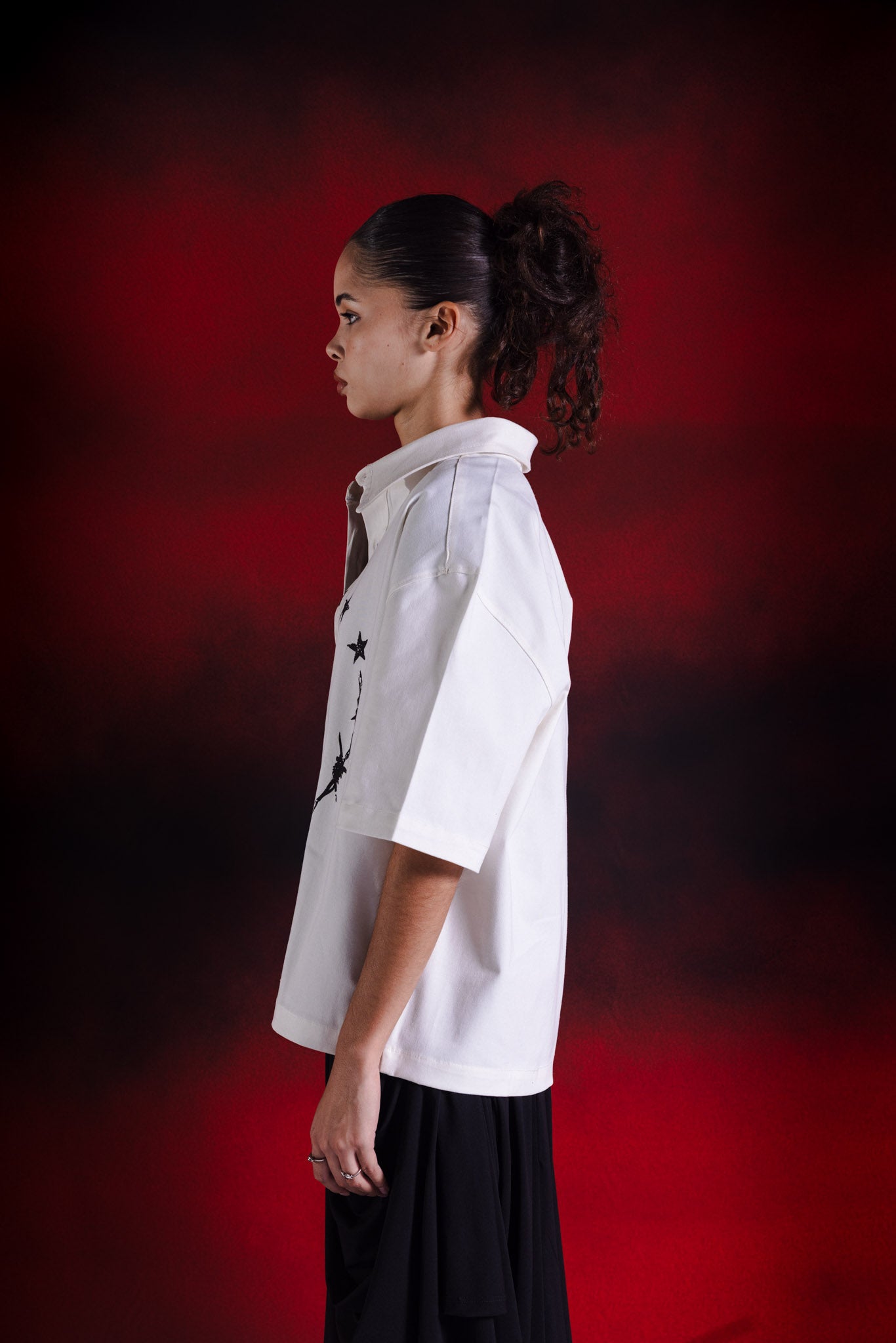 Endless loop boxy shirt