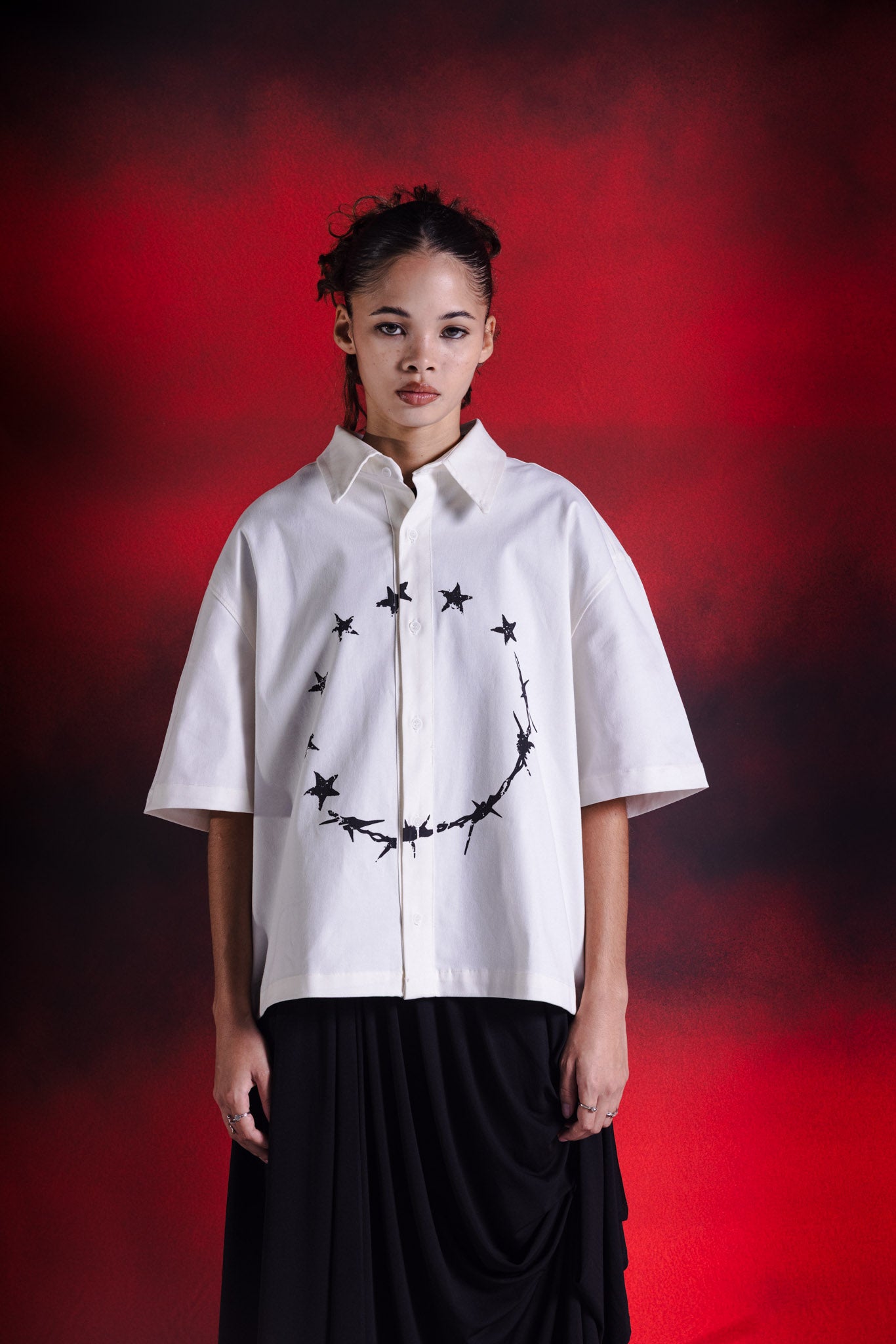 Endless loop boxy shirt