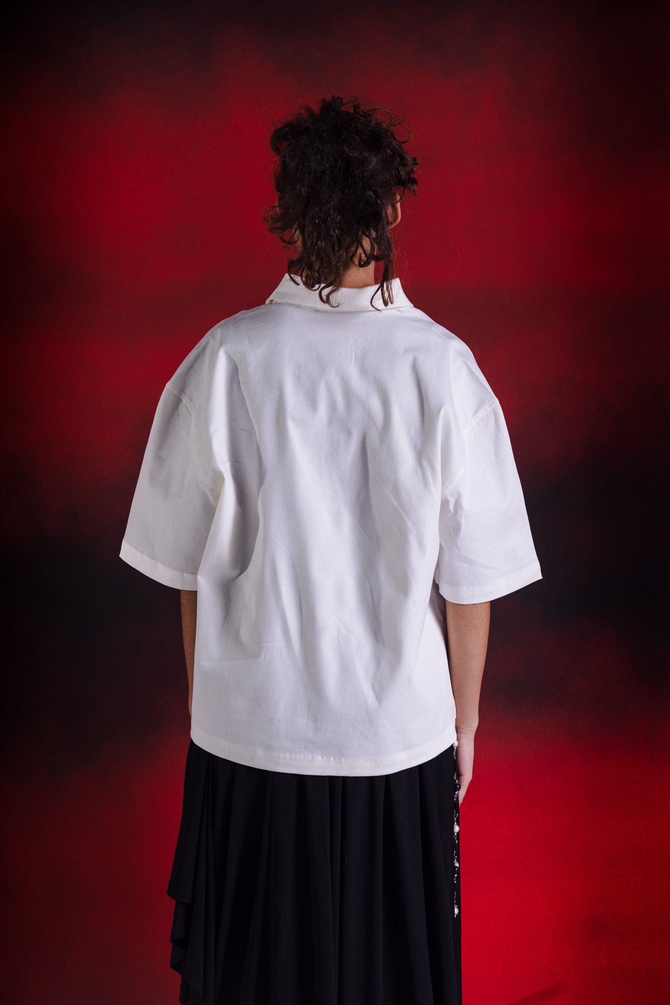 Endless loop boxy shirt